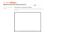 Desktop Screenshot of cristinaribas.net