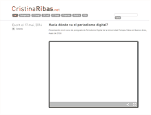 Tablet Screenshot of cristinaribas.net